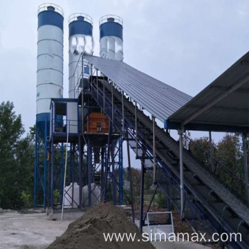 Small belt type HZS25 concrete batching plant